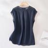 IHIMI Women's Linen Tencel Sleeveless Top