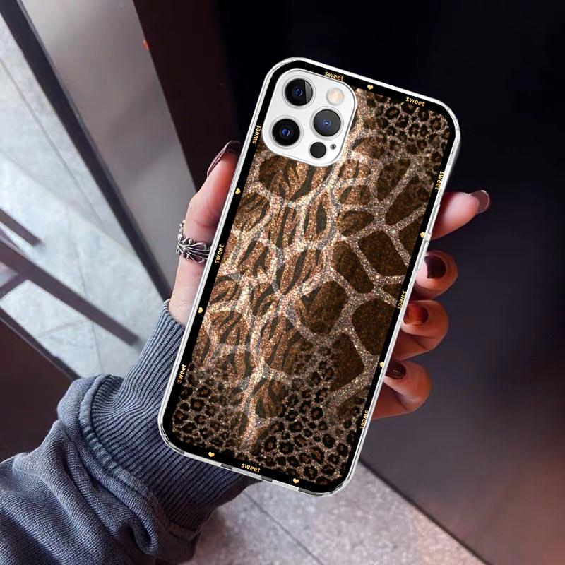 Animal Leopard Print Phone Case For iPhone 17 Air 16 15 Pro Max 14 Plus 13 Mini 12 11 Cover 7 8 SE Silicone Shell Print Fundas 1