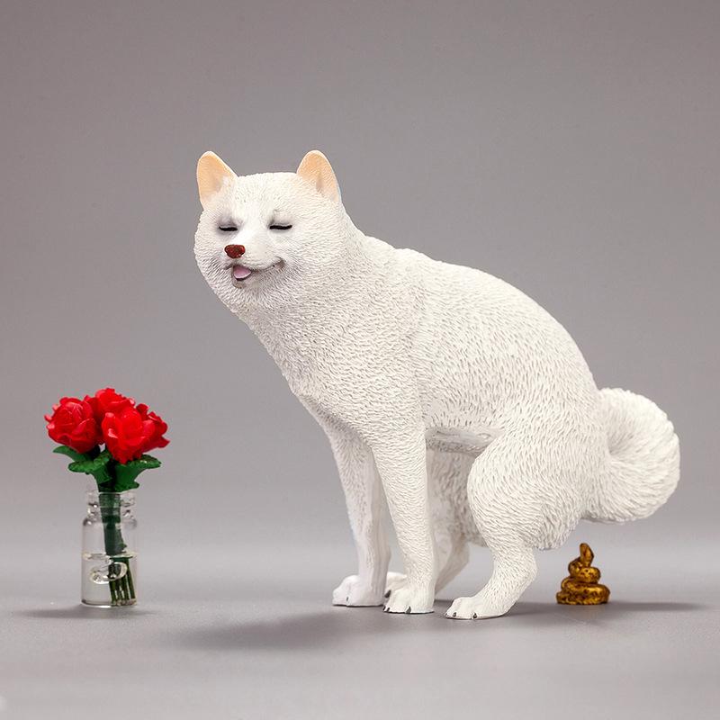 Creative Shiba Inu Car & Desk Ornaments - Cute Animal Models for Center Console Decoration