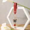 1Pcs Butterfly Silicone Beaded Keychain Personalized PU Leather Bag Charm for Camping Backpack Decor Ornament