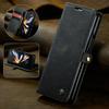 CaseMe Luxury Crazy Horse Design Kickstand Flip Leather Wallet Cover for Samsung for Galaxy Z Fold 4 Business Style Mobile Phone