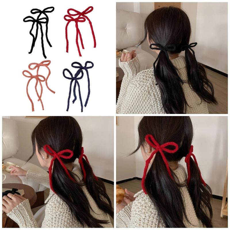 Cute Fairy Flat Clips Hairpin 2000s Style Balletcore Headdress Bunches Accessories Elegant Bowknot Cute Headdress