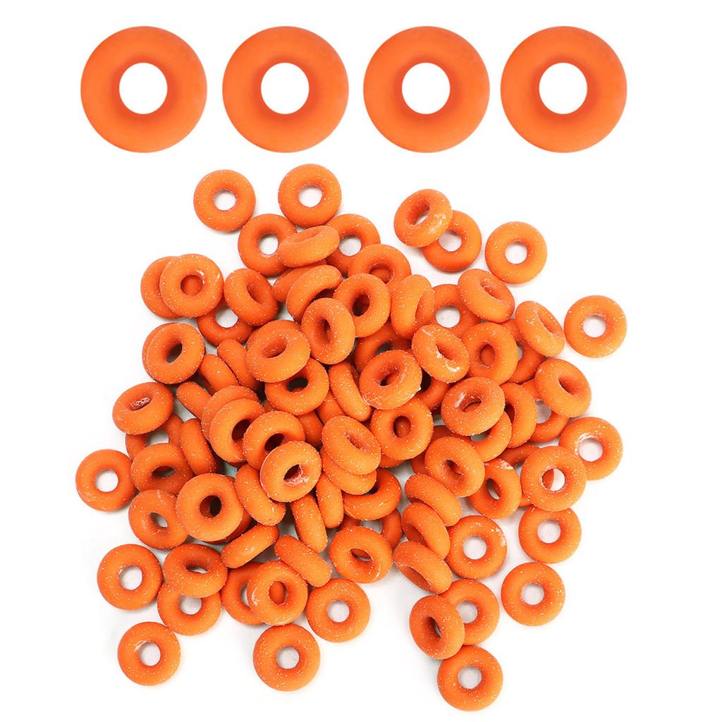 100Pcs Rubber Elastic Sheep Cow Pig Tail Castration Pliers Rings Veterinary Surgical Tool(Red)