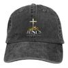Jesus Saved My Life Denim Baseball Cap Outdoor Sports Hip Hop Hats Spring Sun Visor FeUnisex Unisex Casual Custom DIY Baseball Caps