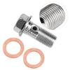 10mm M10x1.00 Motorcycle Screw Hose Bolt for Brake Pump Fit for Suzuki Honda Kawasaki Yamaha