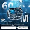 Magnetic Waterproof Case for DJI Action 6: 60m Deep Underwater Protective Cover with Vertical & Horizontal Quick Release
