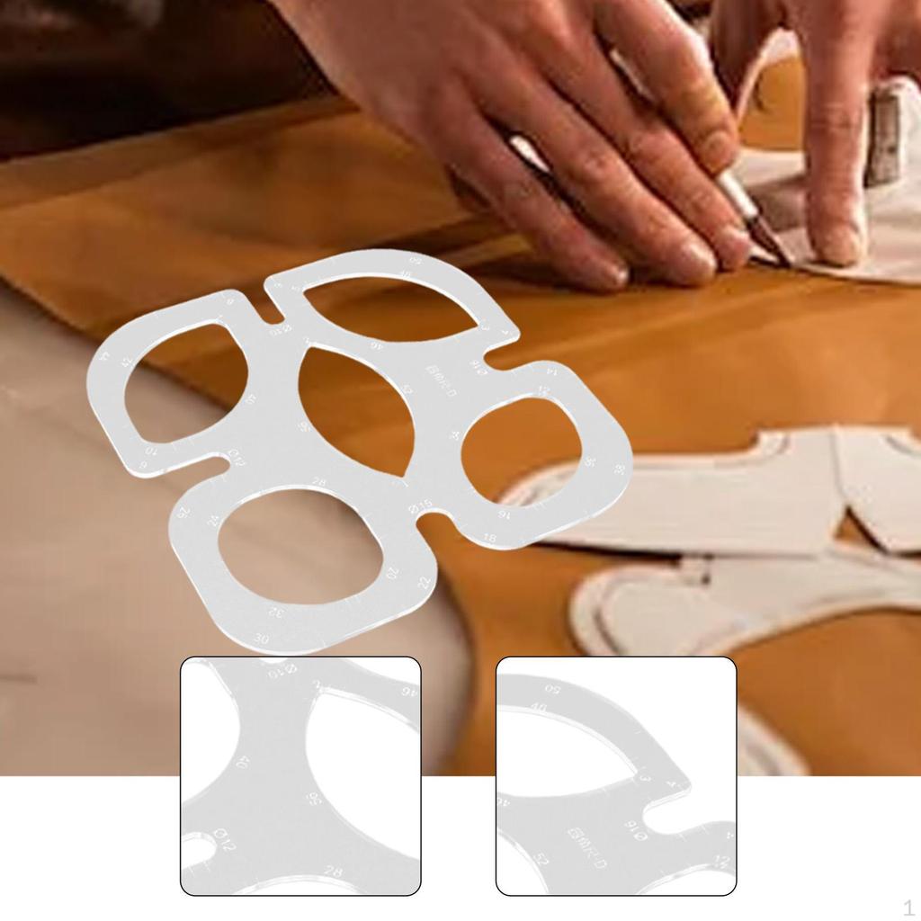 Round Corner Stitching Ruler Circle Template Clear Acrylic