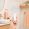 Cat Ear Self Cleaning Hair Brush for Women, Vented Hair Styling Brush for Faster Blow Drying, Detachable Curved Hair Detangler Brush