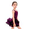 Purple Ballroom Dance Costume Professional Stage Costume Kids Latin Dance Dress  Children Girls