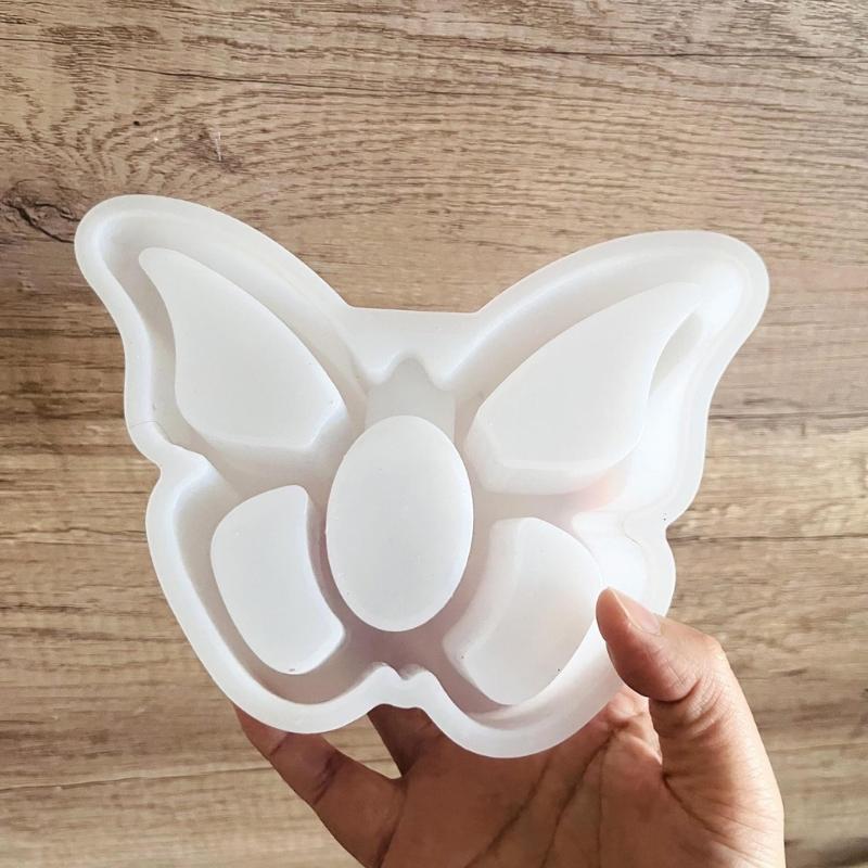 Translucent Silicone Mould for Creating 3D Butterfly Shapes Decoration for Epoxy Resin and Plaster Cement Projects