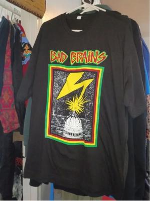 Bad brains zeldzaam art rock punk grafisch t-shirt