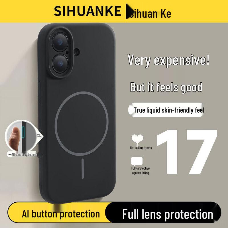 

Sihuan Ke Magsafe Liquid Silicone Full-Wrap Phone Case for iPhone 17 Series iPhone 17
