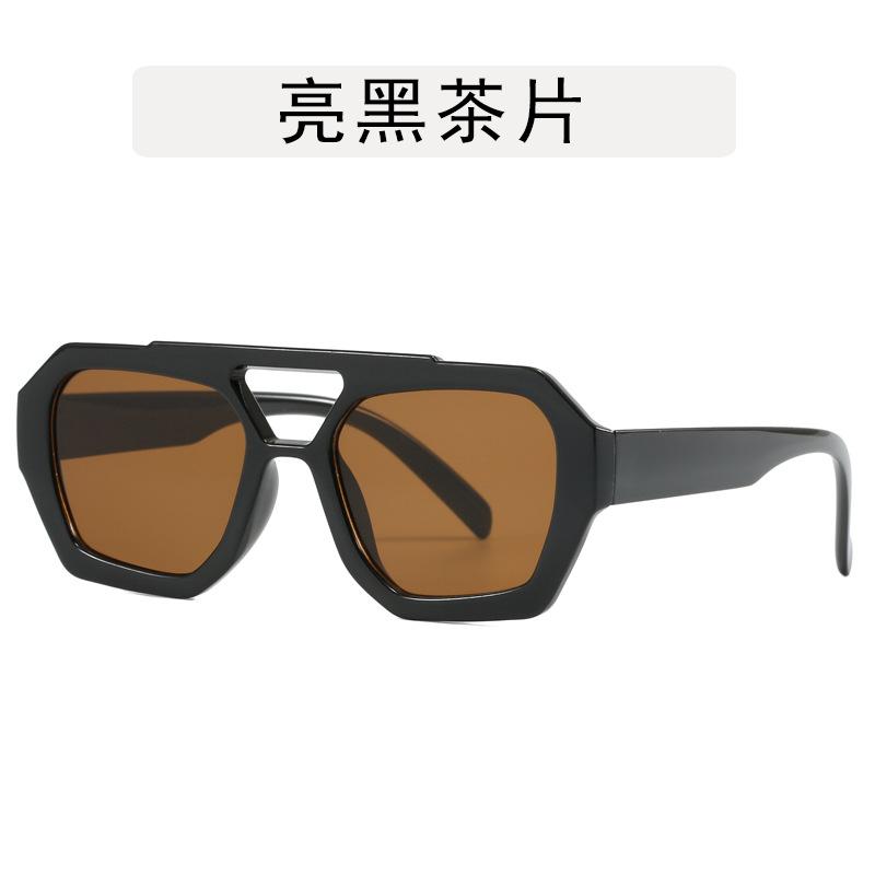 Polygon Shape Women's Sunglasses Double Bridge Anti-glare Sun Glasses for Men Hiking Mountaineering Sun Glass Women