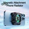 Rechargeable Phone Radiator Low-Noise Wireless Magnetic 3 Speeds Adjustable Gaming Phone Cooling Fan with LED Lights