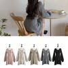 Autumn Winter Knit Knitted Sweater Dress Women Vintage Casual Solid Slim Wrap Long Sleeve Mini Short Dresses Party