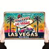 ClassicVegasDecor Las Vegas Iron Sign - Retro Neon Art - Bedroom/Bar/Hotel - Perfect Casino Gift