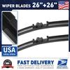 2PCS Genuine Quality Replacement Front Windshield Wiper Blades Set Of 26" & 26"