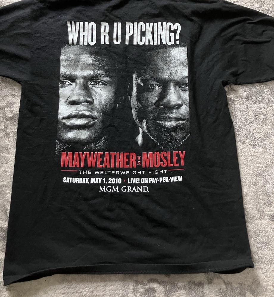 Floyd Mayweather vs Shane Mosley T Shirt Unisex Cotton Full Size Unisex T-Shirt L