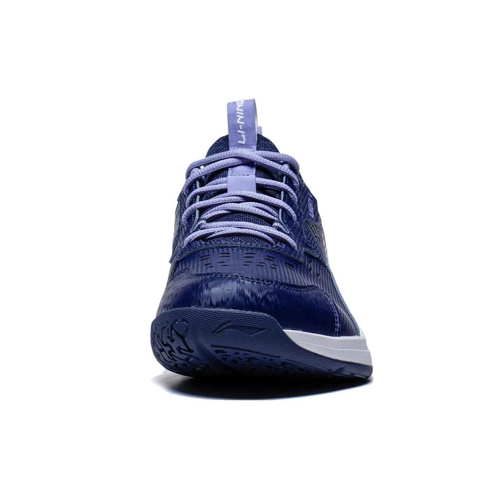 Li Ning Ace Comfortable Slip Resistant, Abrasion Resistant, Breathable Low top Badminton Shoes Unisex Navy AYTT001-1