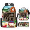 South Park Backpack Student Bag Southpark Backpack Cartoon Satchel Pencil Case