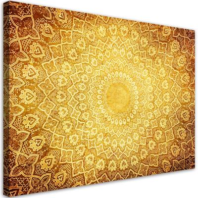 Canvas Print Gold Mandala Abstract