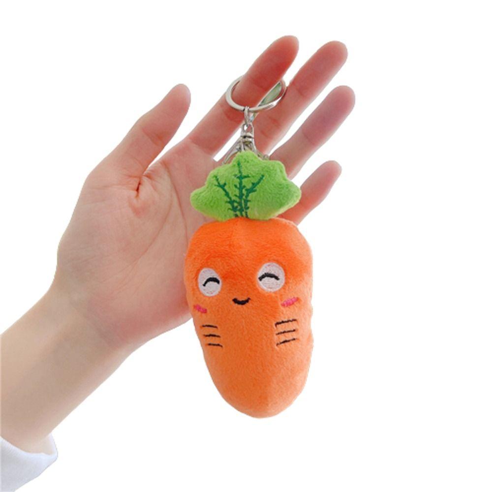 Keychain Vegetables Carrot Keychain Carrot Plush Keychain Plush Carrot Keyring Cartoon Key Holder