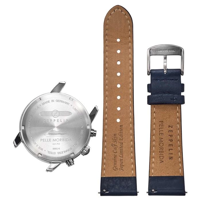 [Zeppelin] 100th Anniversary Series Watch Quartz Water Resistant Mineral Glass Blue Dial 8892-6 Men's
