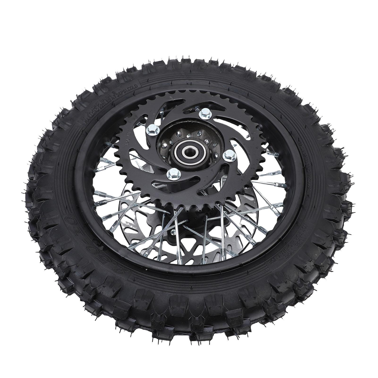 

10-дюймовый задний обод в сборе 2.5 10 шина 12 мм ось 190 мм тормозной ротор 420 41T звездочка колесный обод для 50 мл 110 мл питбайка