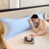 Solid Color Double Couple Body Pillowcase Long Pillow Case Sleeping Pillow Cover for Dakimakura Bed Sofa 48x120/48x150/48x180CM