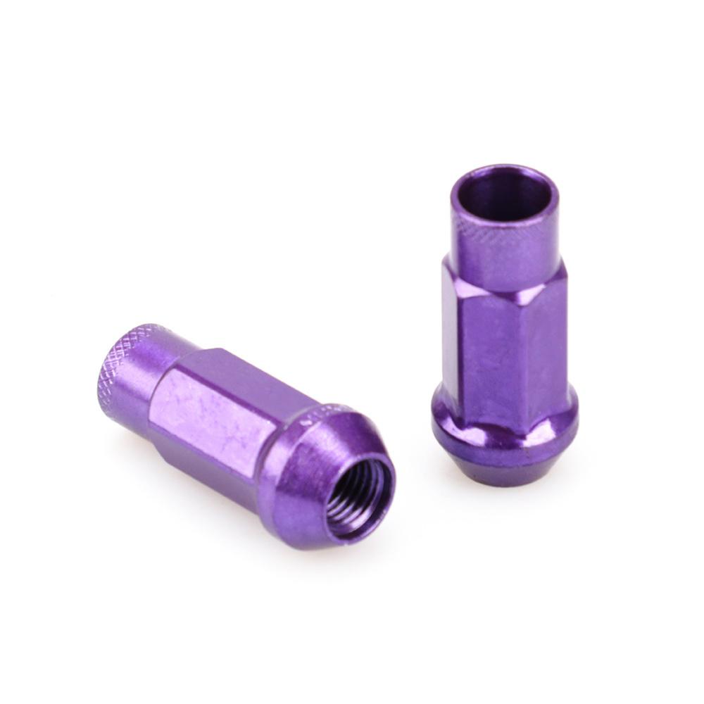 20 PCS Iron Electroplate colorful Car Modification Wheel Nuts 49mm Length Racing Lug Nuts Bolts M12x1.5 For KIA Lincoln Suzuki
