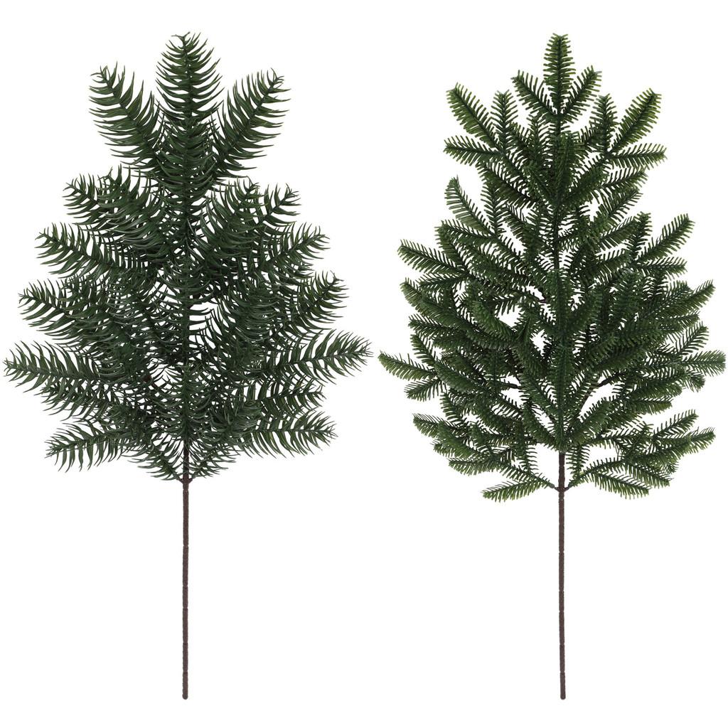 Fake Pine Needle Branches With Durable Plastic Construction For Festive Decorations And Gift Displays
