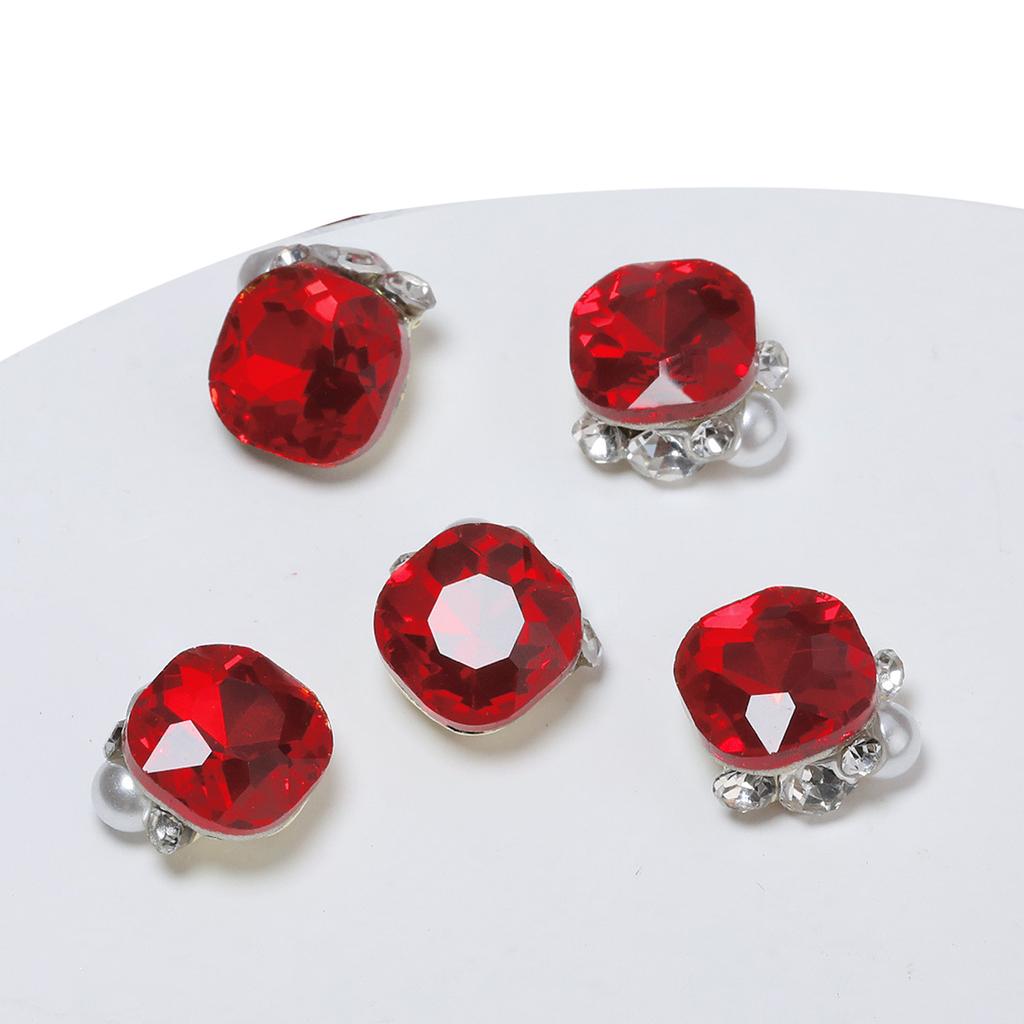 5 bucăți Nail Art Strass Decorație pentru manichiură DIY Adaugă modă unghiilor tale pentru femei și fete