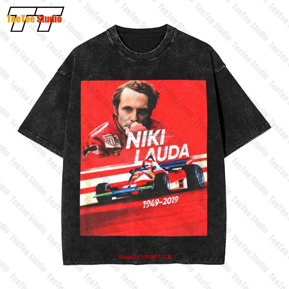 Motorsport Formel 1 Grand Prix Niki Lauda Legende Rip Vintage Oversized T-Shirt M4SY