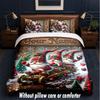Gnome Theme Custom Text Or Name 3Pcs Bedding Set,1 Flat Sheet & 2 Pillowcases Personalized Home Bedding