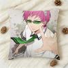 Anime Saiki K Animals Funny Doublesided Printed Square Decorative Cushion Cover for Sofa Living Room Home Decor