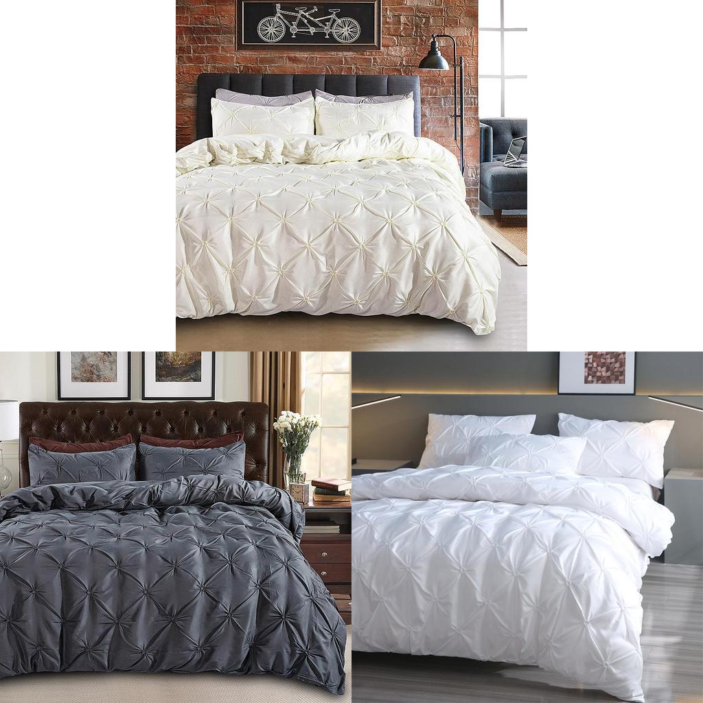Minimalist Solid Color Duvet Cover And Pillowcase Set For Bedroom Decor