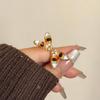 Geometric Demon Eye Ring Y2K Vintage Gold Ring Retro Exaggerated Ring  Gift