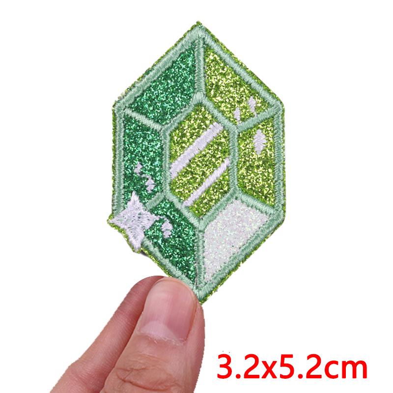 2026 NEW Glitter Diamond Bow Patch Cartoon Glitter Embroidered Patches For Clothes Iron on Patches For Clothing Sew Badges DIY