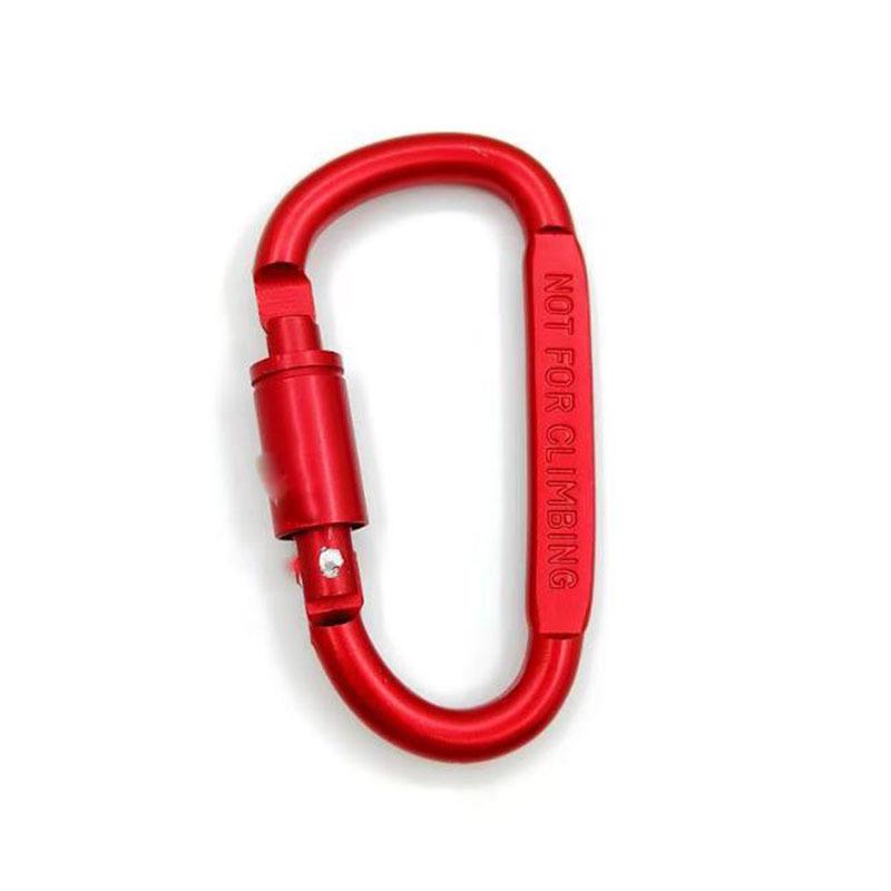 D-Shaped Colorful Aluminum Carabiner Multi-Functional Quick Link Backpack Hook