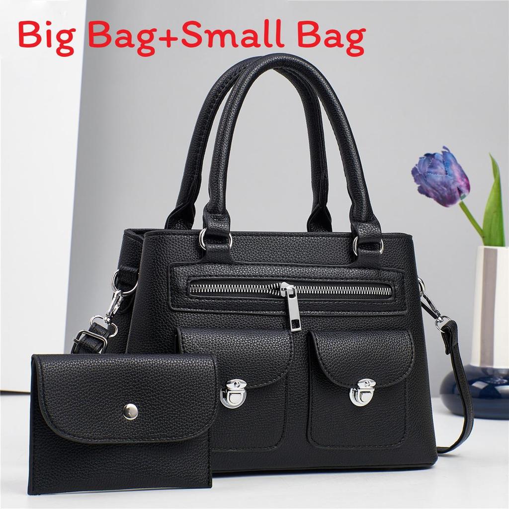 Urban Minimalist Pu Motorcycle Bag With Zipper Closure For Daily Use