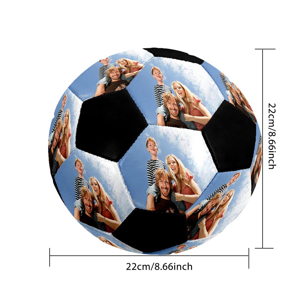 Family Fun Sky Personalized image Size 5 Soccer football Machine Sewn Indoor/Outdoor Training and Matches Perfect for Customized Gifts
