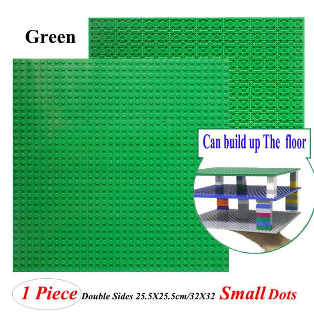 Hot 32*32 Dots Double-Sided Baseplates Small Bricks Diy Building Blocks Base Plate Ww2 Compatible Legoes Parts City Figure