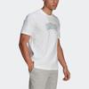 Adidas Printed Training Sports Short Sleeve T-Shirt Men Tops White GL3710