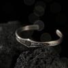 Handmade Bohemian Silver-Plated Bracelet With Mountain Spirit Flower Motif Vintage Ethnic Style Adjustable Wristband