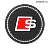 1/2pcs Car Styling Diamond Car Coaster Water Cup Anti-slip Pad Mat for q2 S A4 A5 S3 S5 A3 8p 8v b6 b8 S8 S4 B9 C7 Accessories