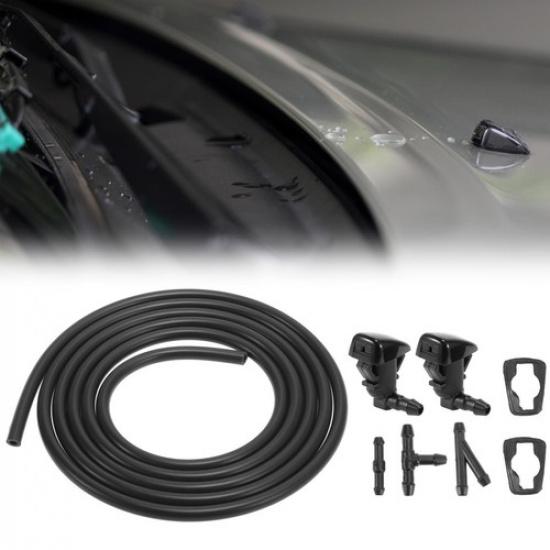 Front Windshield Washer Nozzles Hose Kit for Ford Fusion 08-12 for Toyota Tacoma