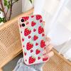 Sommer-Frucht-Handyhülle für iPhone X XR XS MAX 13 12 11 14 15 Pro Max Erdbeere für iPhone 7 8 Plus SE2020 Stoßfeste Hüllen