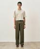 COSTUME O’CLOCK Cotton Washed Wide Pants Ash Brown Coospt243Ashbrown