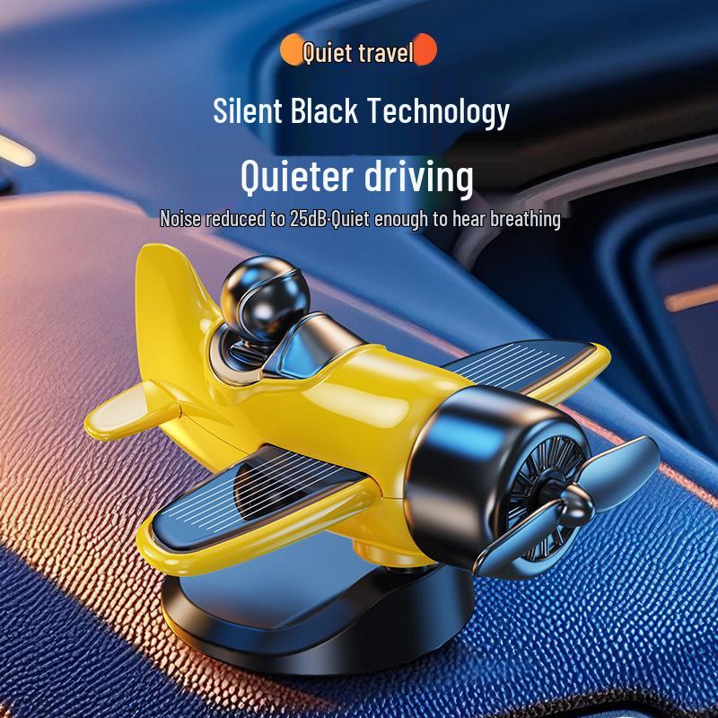 Solar-Powered Rotating Car Ornament: Soaring Little Flying Man