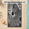 Quilt Theme Soft Beach Towel Personalized Custom Name Text Towel Portable for Beach Pool Travel